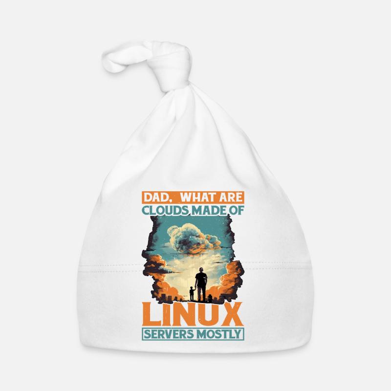De quoi sont faits les clouds, les serveurs Linux principalement 12 - Bonnet bio Bébé - blanc