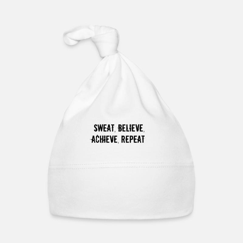 Remise en forme - Transpire, croire, réaliser, répéter Bonnet bio Bébé