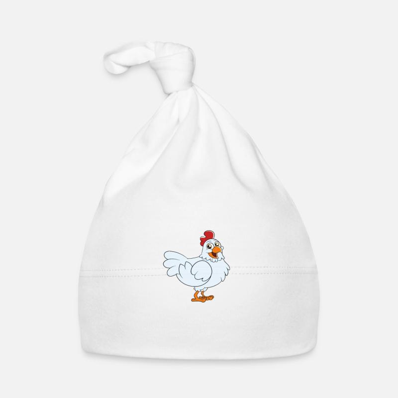 Lustiger Hühner Spruch Huhn Baby Bio-Mütze