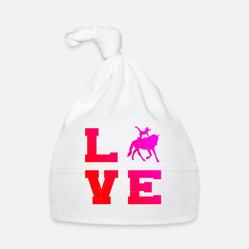 Acrobatics on horseback men Organic Baby Cap