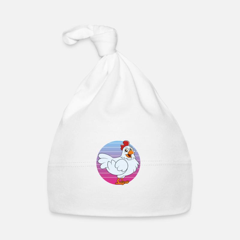 Lustiger Hühner Spruch Huhn Baby Bio-Mütze