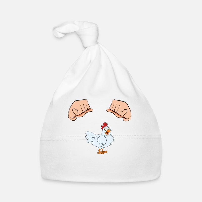 Drôle de poulet disant poulet Bonnet bio Bébé