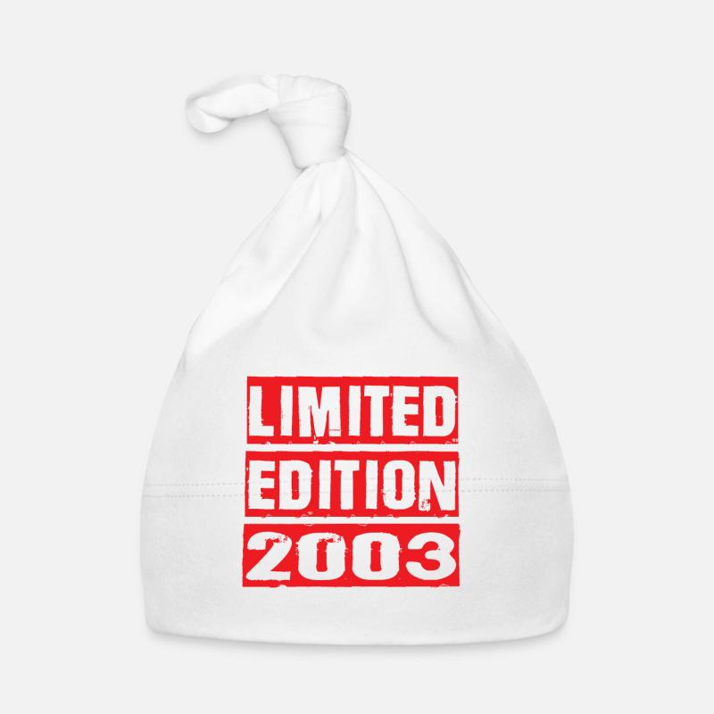 Edition Limitée 2003 Anniversaire 2003 Vintage Rétro Bonnet bio Bébé