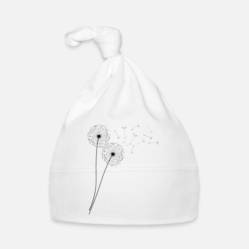 Schöne Pusteblume Löwenzahn Dandelion Baby Bio-Mütze