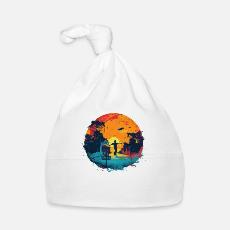 Disc Golf Player Disc Golfer Game Vintage Organic Baby Cap