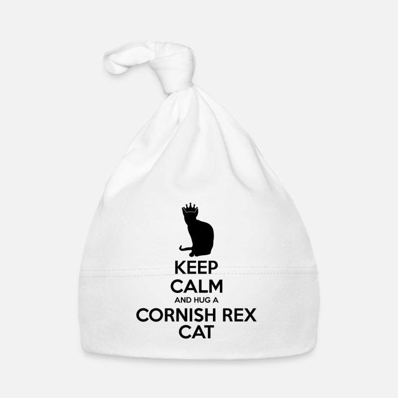 Bleiben Sie Ruhig - Cornish Rex Cat Mama Dad Dad Baby Bio-Mütze