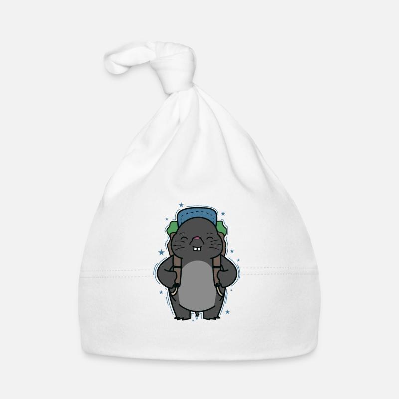 Maulwurf Backpacking Tier Erdhügel Baby Bio-Mütze