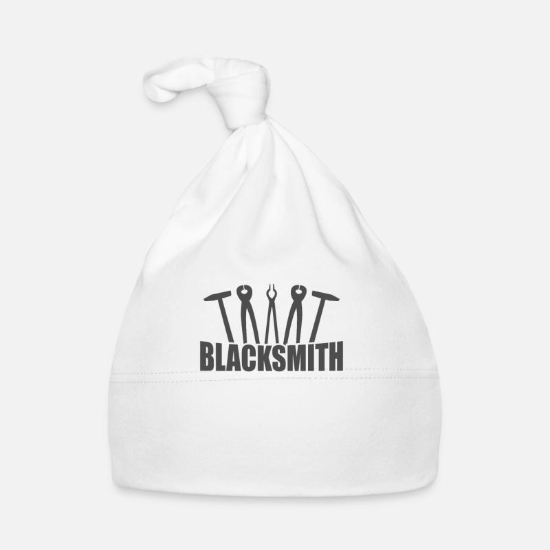 Blacksmith Metallbauer Beruf Baby Bio-Mütze