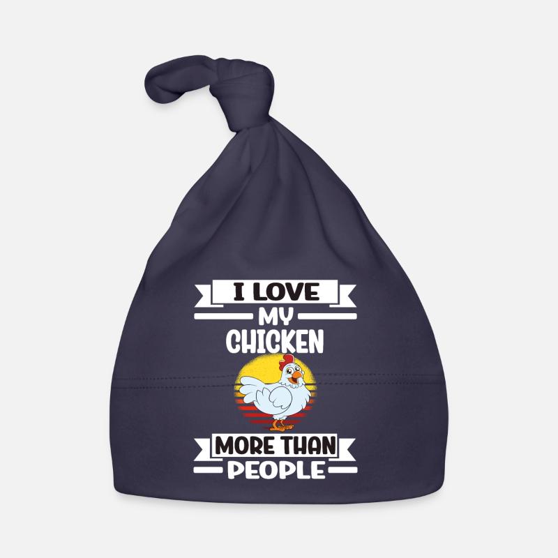 Funny Chicken Saying Chicken Organic Baby Cap