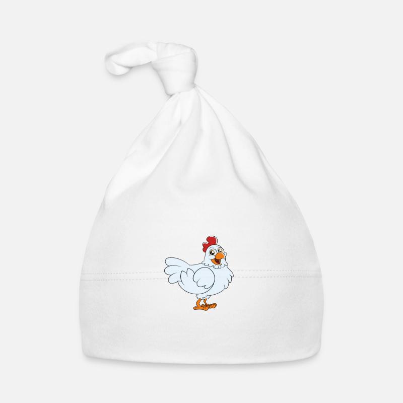 Lustiger Hühner Spruch Huhn Baby Bio-Mütze