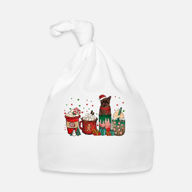 Burmese Coffee Coffee Cups Santa Cat Organic Baby Cap