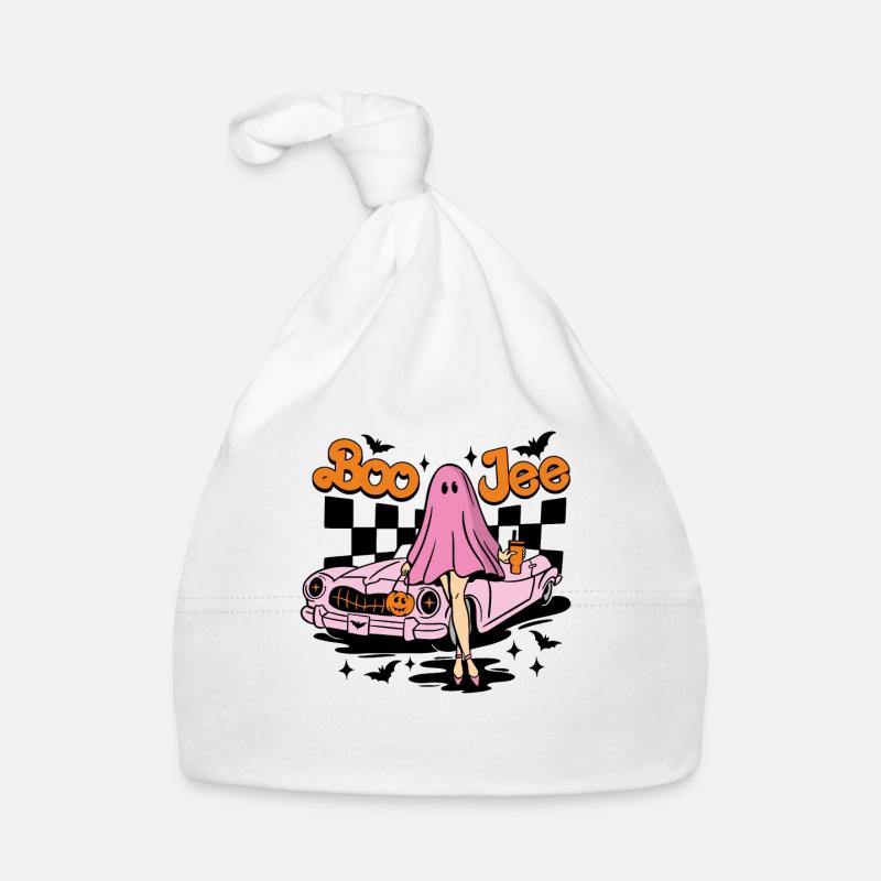 Boo Jee Boojee Halloween Funny Ghost Costume Organic Baby Cap