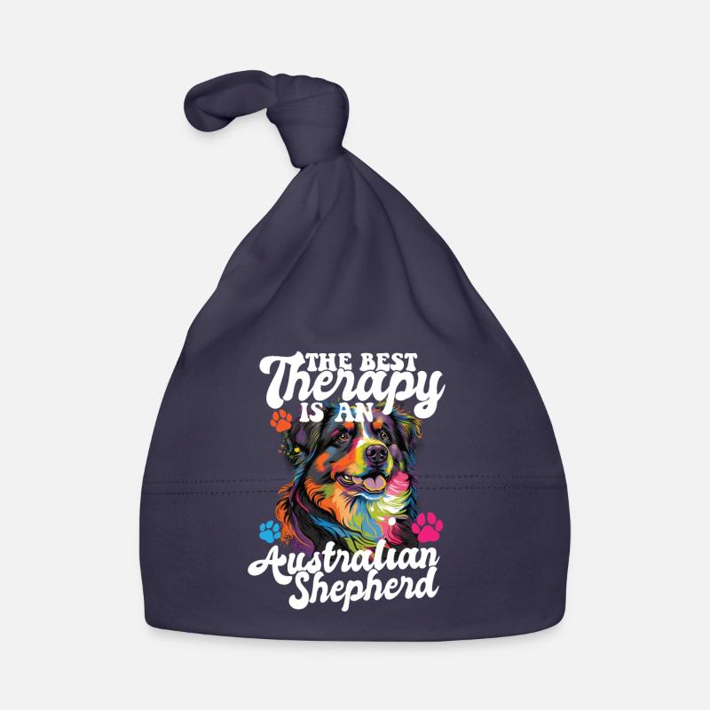 Australian Shepherd Pop Art & Dog Lover & Splash Baby Bio-Mütze