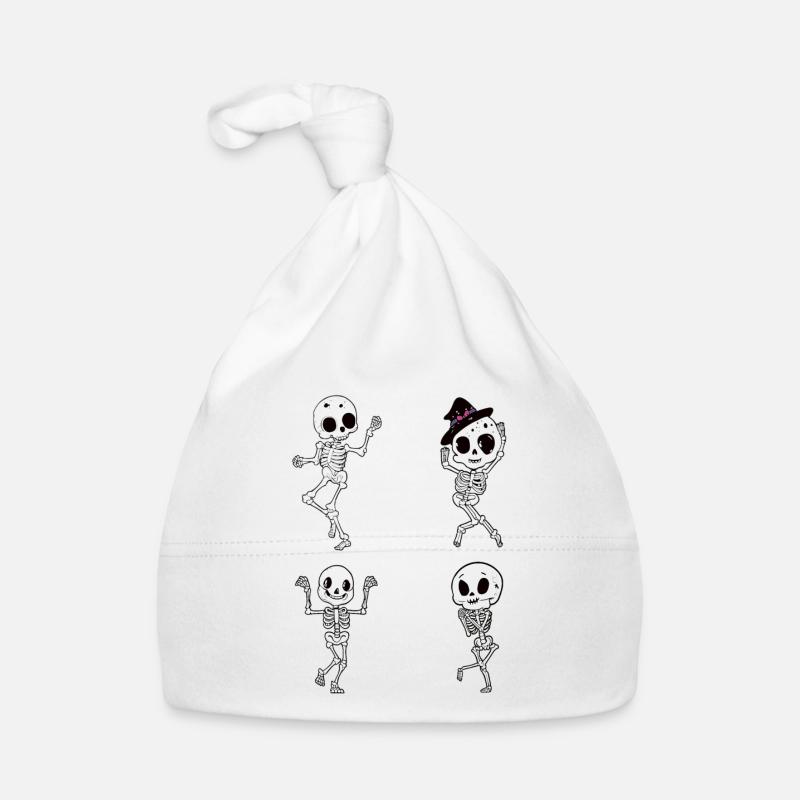 Drôles de squelettes dansants Bonnet bio Bébé