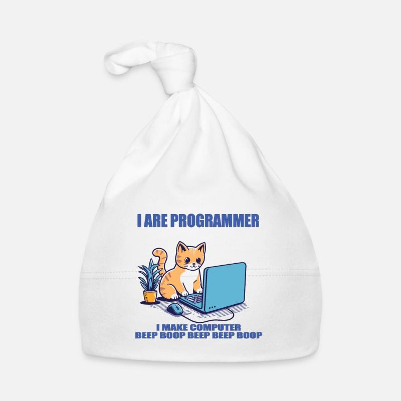 Ich bin Programmierer - Baby Bio-Mütze - Weiß