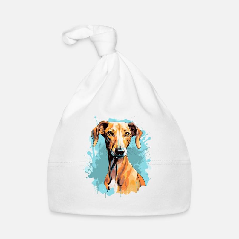 Hund Azawakh Baby Bio-Mütze