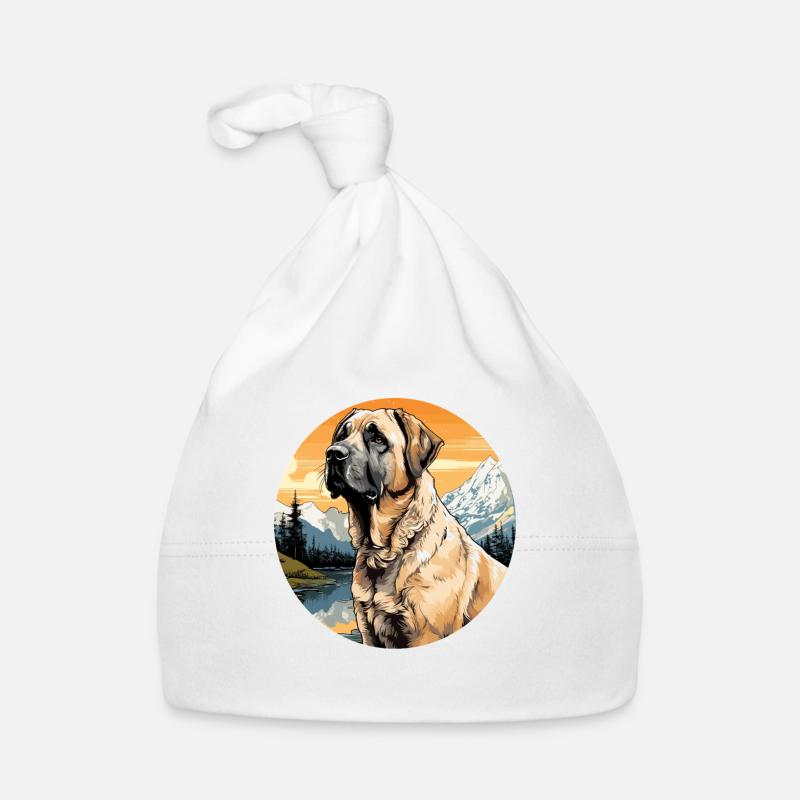 Chien Kangal - Bonnet bio Bébé - blanc