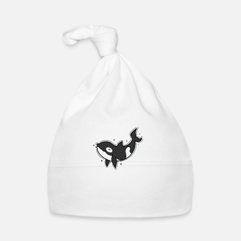 Orque, Grande Baleine, Créature marine Bonnet bio Bébé