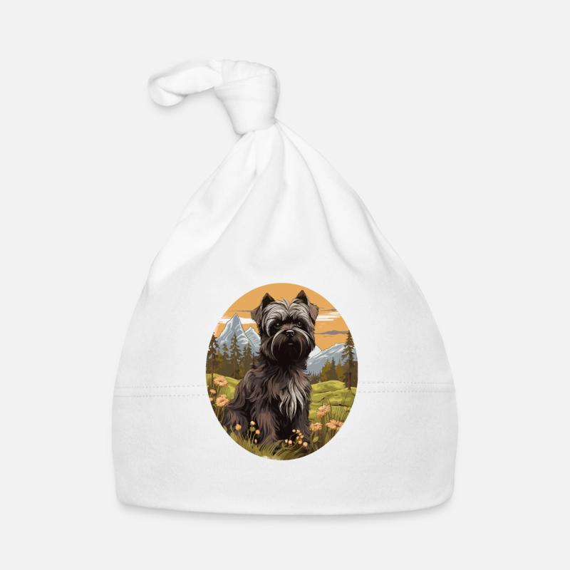 Chien Affenpinscher Bonnet bio Bébé
