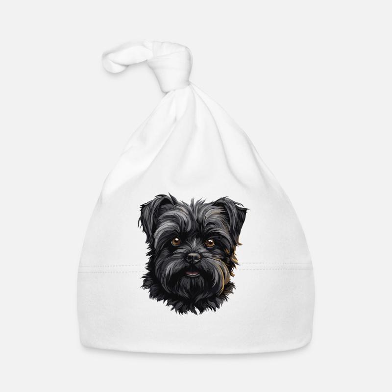 Chien Affenpinscher Bonnet bio Bébé