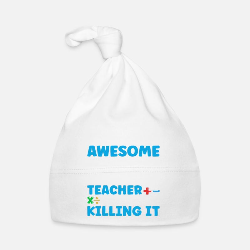 math teacher saying mathematician Organic Baby Cap