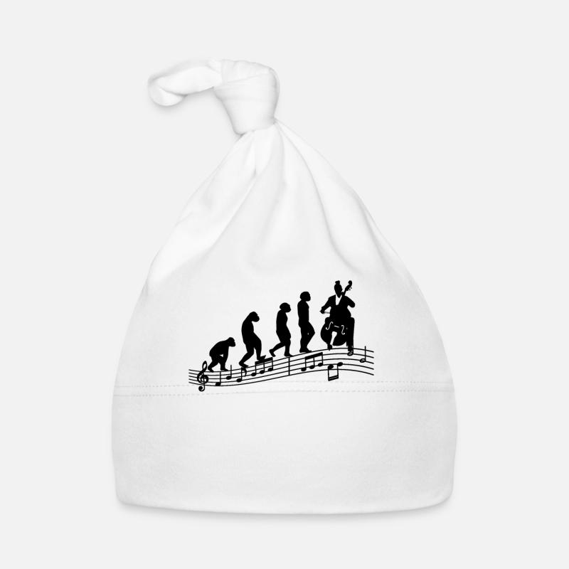 Cellospieler Cellist-Musiker Collo-Musik Evolution Baby Bio-Mütze