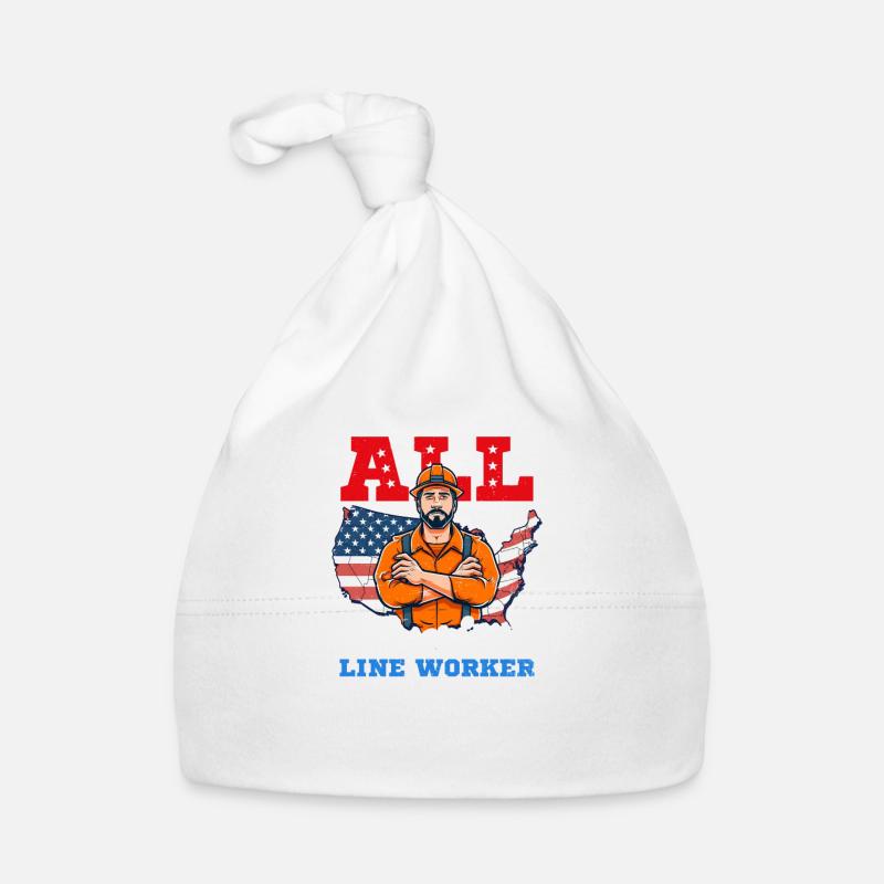 Poteau de monteur de lignes All American Line Worker Bonnet bio Bébé