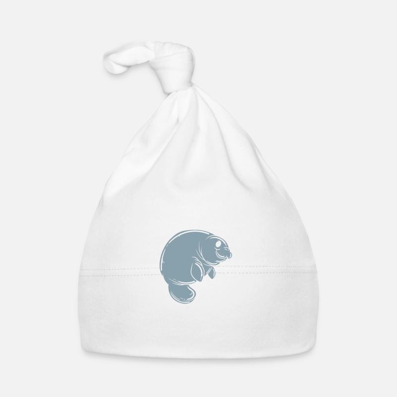 Dugong Manatees Seekuh Baby Bio-Mütze