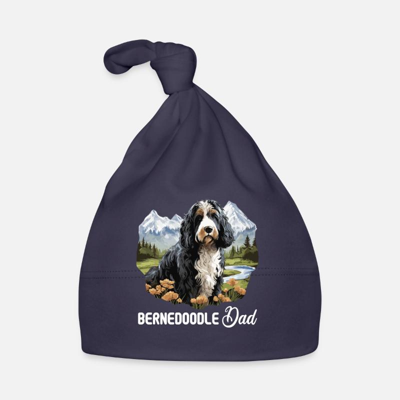 Hund Bernedoodle Baby Bio-Mütze