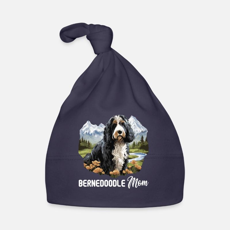 Hund Bernedoodle Baby Bio-Mütze