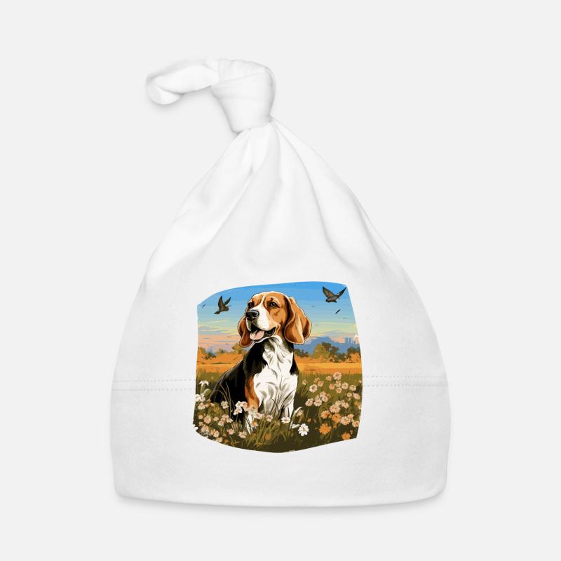 Hund Beagle Harrier Baby Bio-Mütze