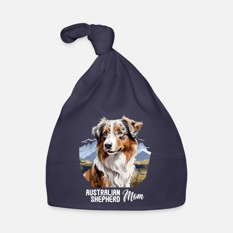 Dog Australian Shepherd Organic Baby Cap