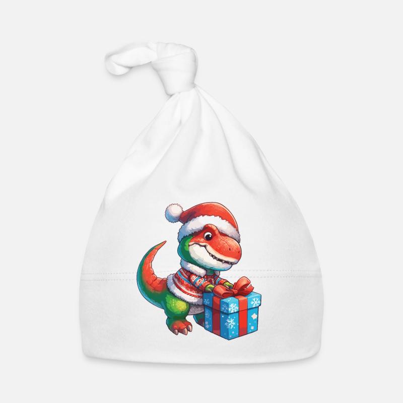 T-Rex Dino Child Gift Unwrap Organic Baby Cap
