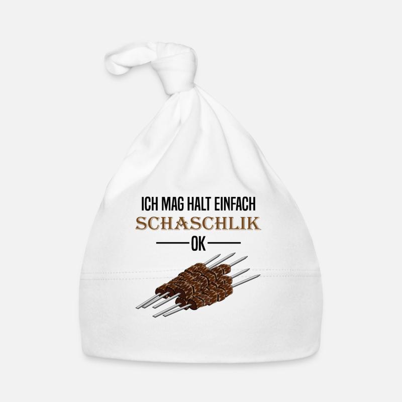 Schaschlik Direkt Ehrlich Spruch Geschenk Baby Bio-Mütze