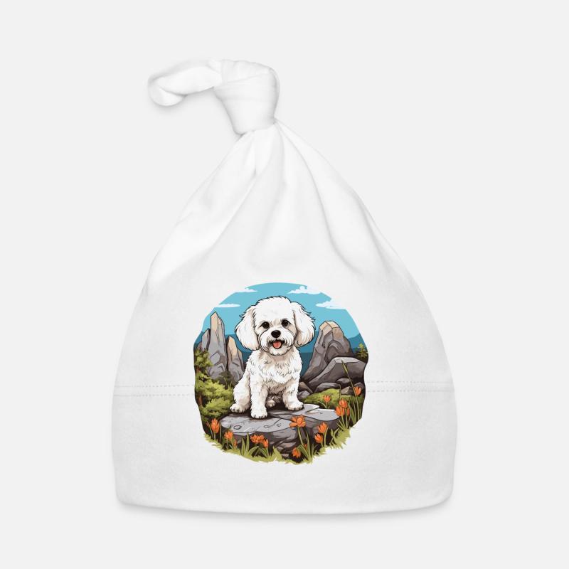 Dog Bichon Friesé Organic Baby Cap
