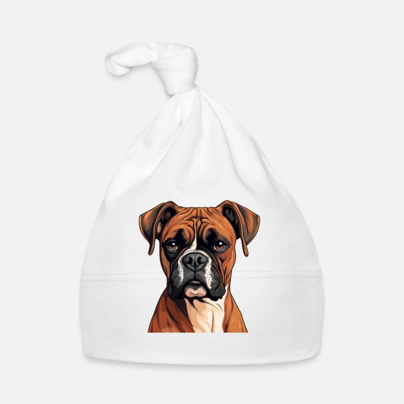 Chien Boxer Bonnet bio Bébé