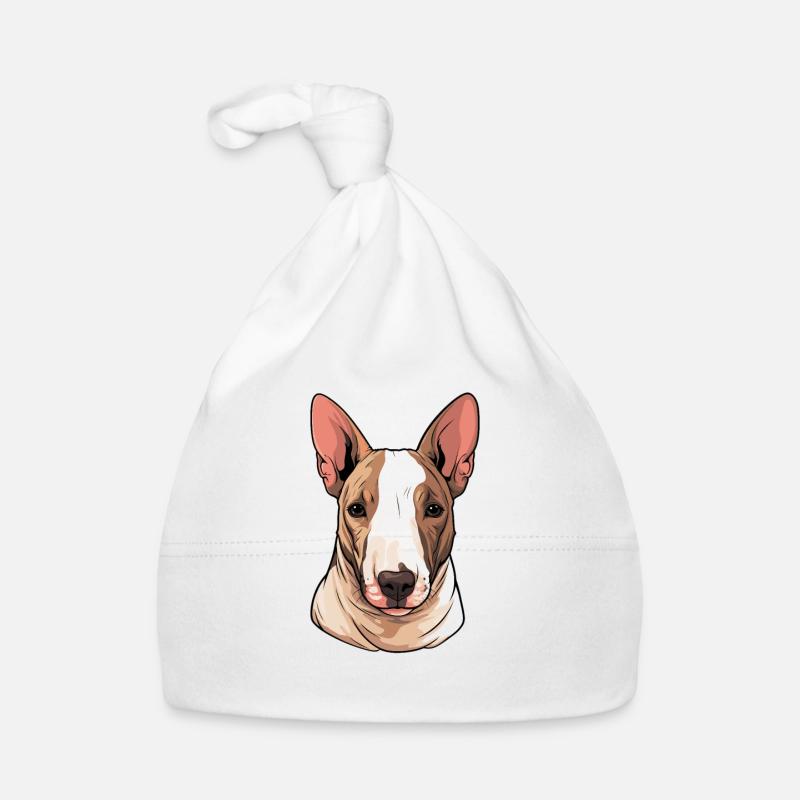 Chien Bull Terrier Bonnet bio Bébé