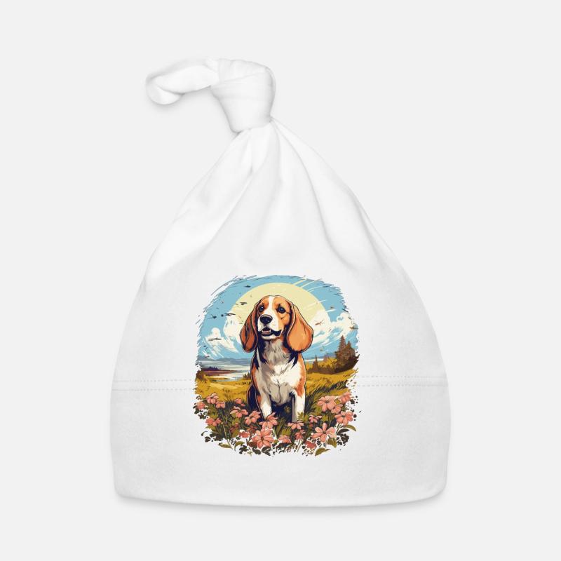 Dog Beagle Organic Baby Cap