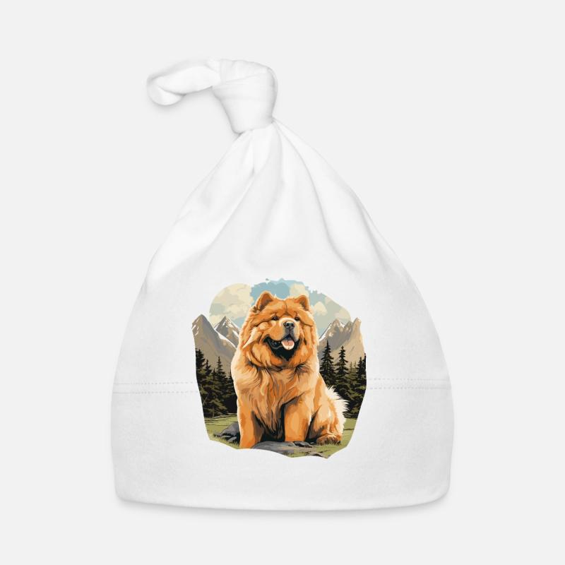 Hund Chow Chow Baby Bio-Mütze