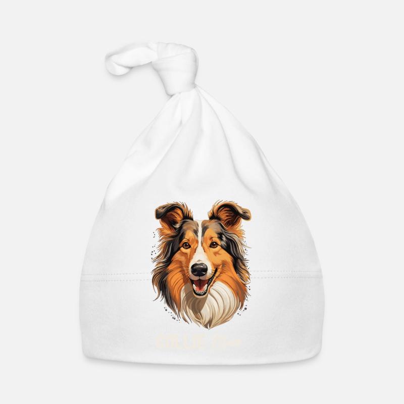 Chien Collie Bonnet bio Bébé