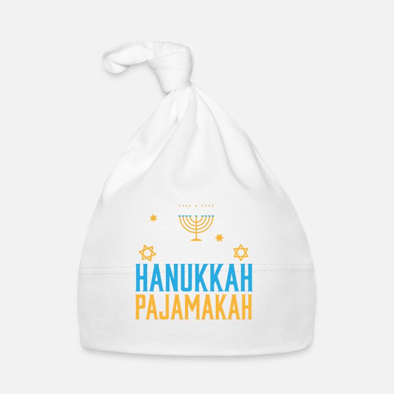 Famille juive C’est mon pyjama de Hanoukka Bonnet bio Bébé