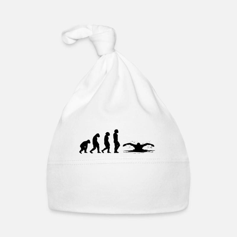 Schwimmer schwimmen Evolution Schwimm Baby Bio-Mütze
