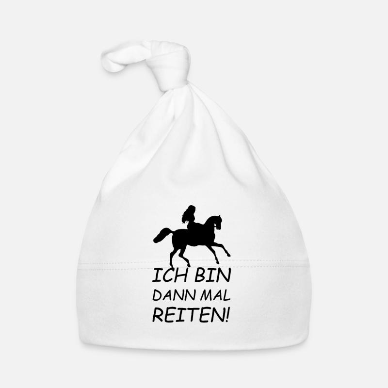 Ich bin dann mal Reiten Reiterin Pferd Hobby Baby Bio-Mütze