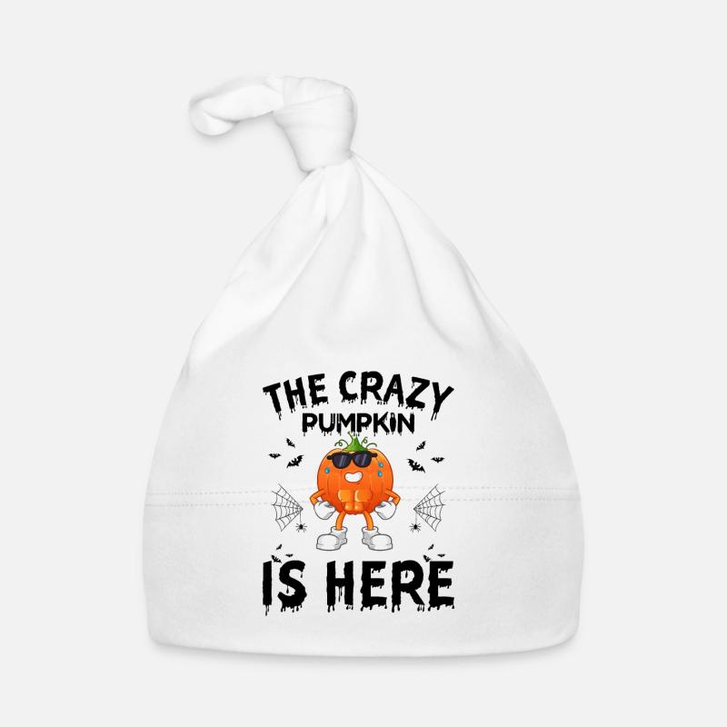 The Crazy Pumpkin Is Here - Funny Halloween Pumpki Baby Bio-Mütze