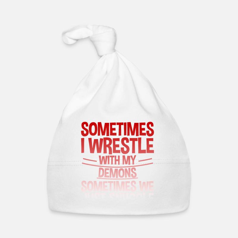 Sometimes I Wrestle With My Demons 2 Baby Bio-Mütze