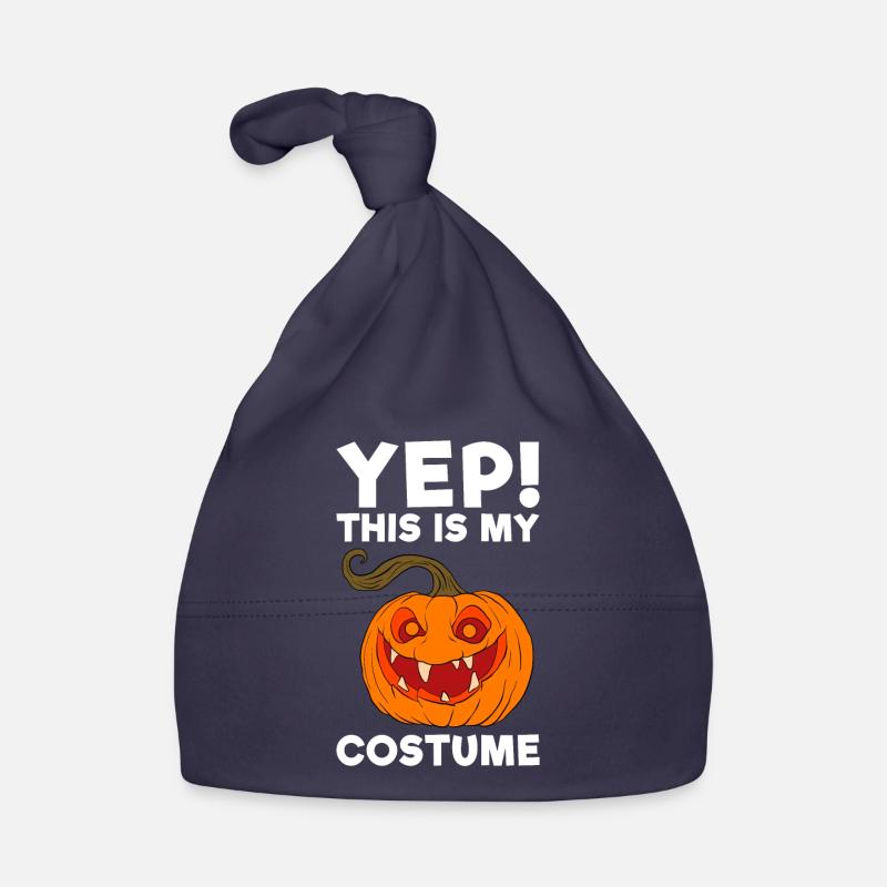 Halloween Pumpkin Halloween Ghost Organic Baby Cap