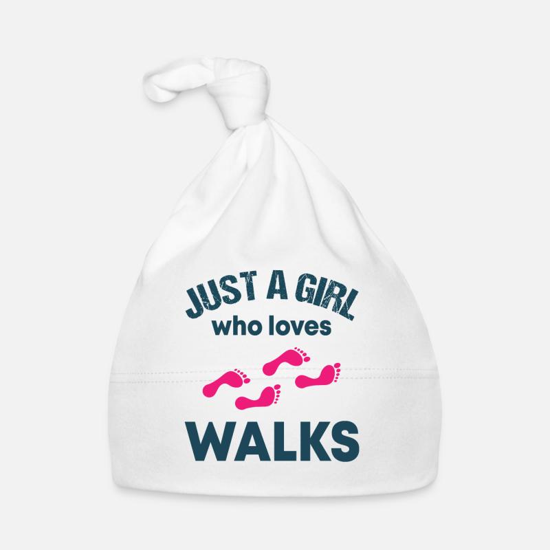 Simple Walk Lover Gift Organic Baby Cap