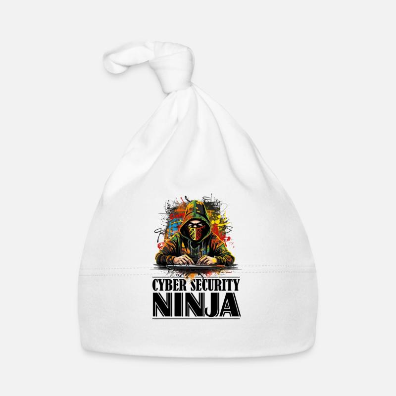 Ethischer Hacker entfesselt: Cyber Security Ninja Baby Bio-Mütze