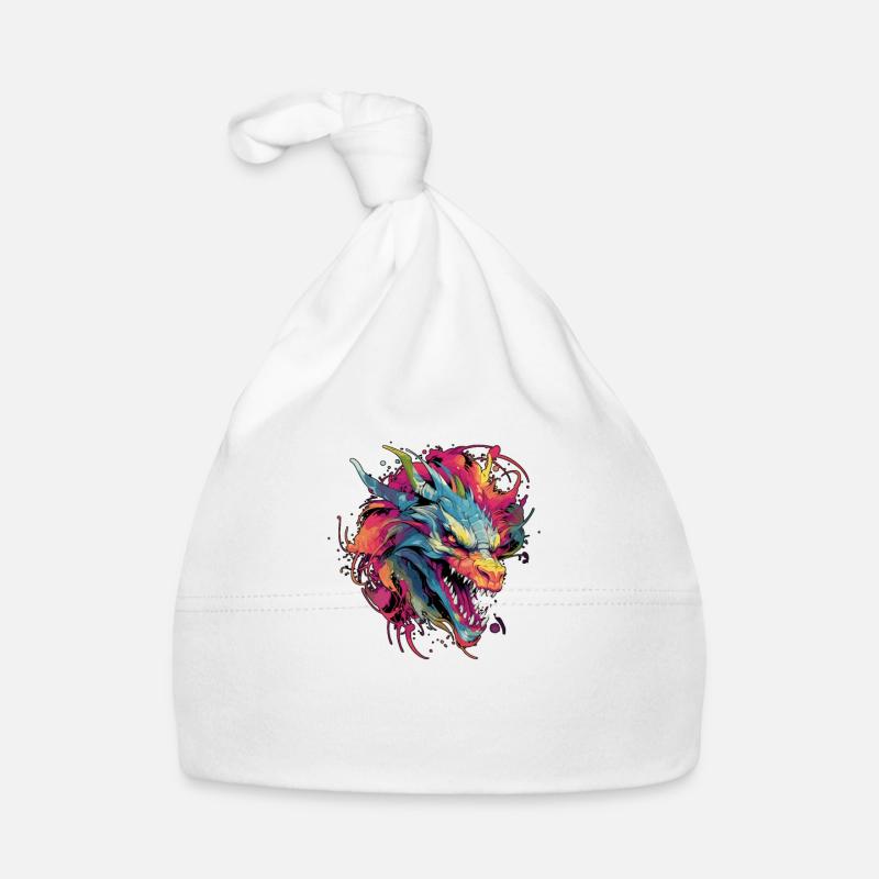 Colorful Kali Linux Dragon Design for DevOps & Organic Baby Cap