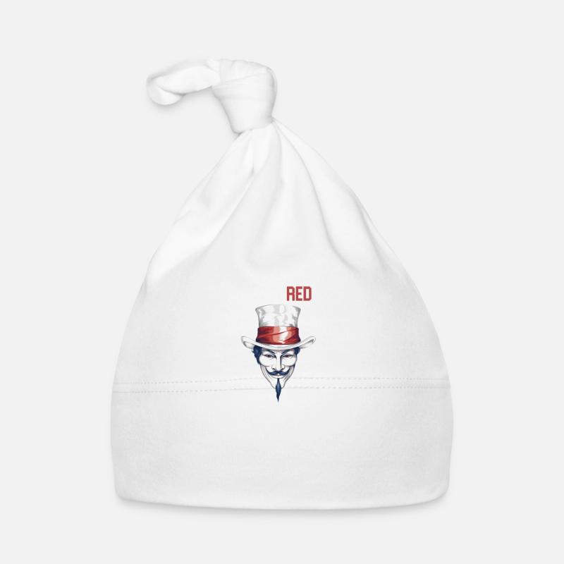White Hat Pride: Team Red Hackathon Emblem Organic Baby Cap